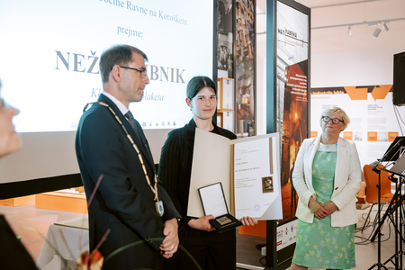 Prejemnica Klančnikove plakete Nežka Libnik